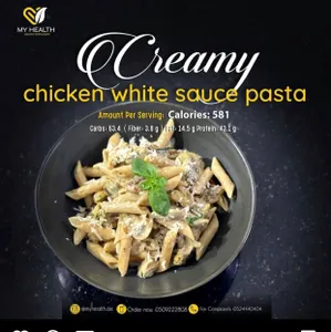 Creamy Chicken White Sause Pasta