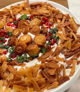 Grape Leaves Fatteh