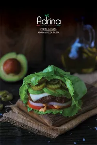 Double beef lettuce burger