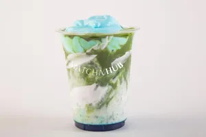 Iced blue matcha