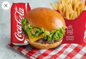 Angus burger combo