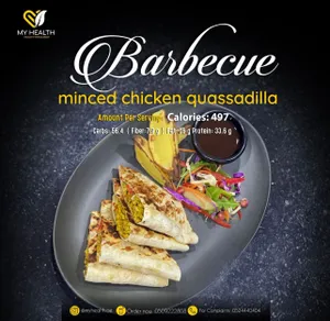 Barbecue Minced Chicken Quassadilla
