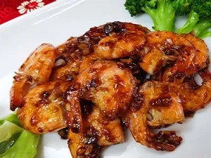 PRAWNS IN OYSTER SAUCE