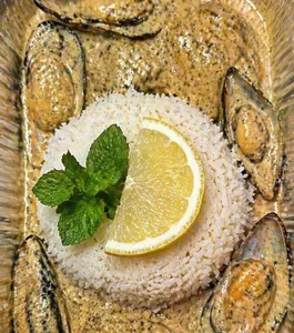 Oysters with rice
