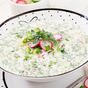 Yoghurt with cucumber