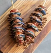 Colored Shish with Nutella