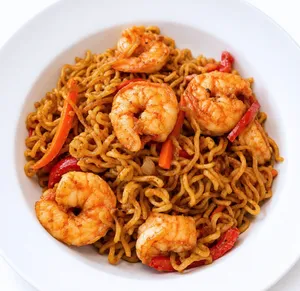 Korean noodles with shrimp