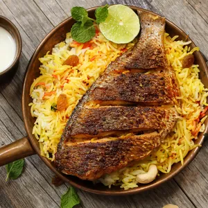 Afghani Pualo with Fish