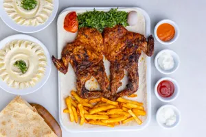 Charcoal grilled chicken