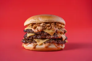 Triple cheeseburger