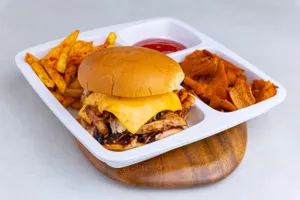 Chicken shawarma burger