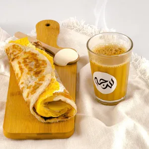 Cheese and egg paratha