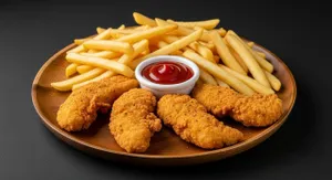 Strips + Fries (4 pcs)