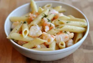 Shrimp Mushroom Diet Pasta