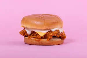 Buffalo Spicy Crispy Chicken Burger with Pickles