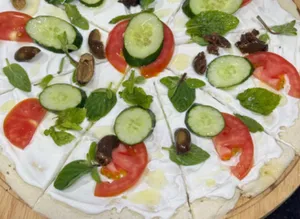 Labneh & Vegetables Manakish