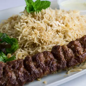 Afghani Pualo with Mutton Kabab