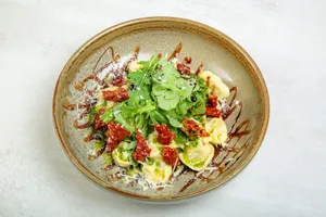 Tortellini porcini mushroom pasta