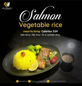 Salmon Vegetable Rice