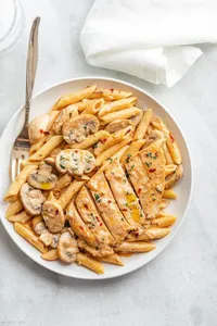 Pasta Grilled Chicken Mix Sause
