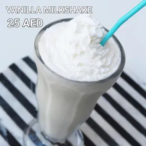 Vanilla Milkshake                                                                   لبن مخفوق بالفانيلا